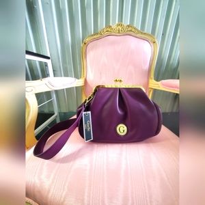 Giselle Paris Handbag "Yvette" Kiss Lock In Sugar Plum